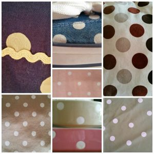 Cushions, table clothes, oven dishes, kids' shoes - we love spotty